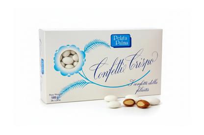 Confetti Crispo White Almond Dragees 1kg (1000g)