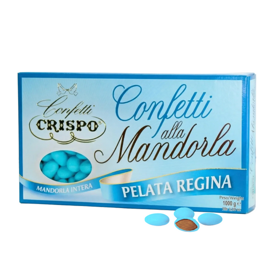 Box of Confetti alla Mandorla Pelata Regina by Confetti Crispo on a white background