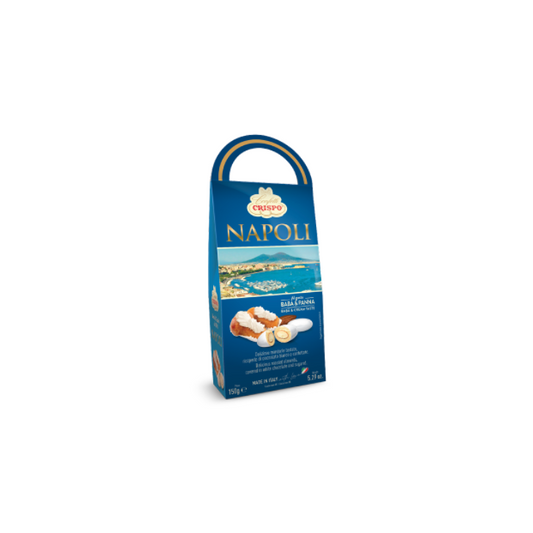 Crispo Napoli Al Gusto Babà e Panna White Chocolate Roasted Almond 150g