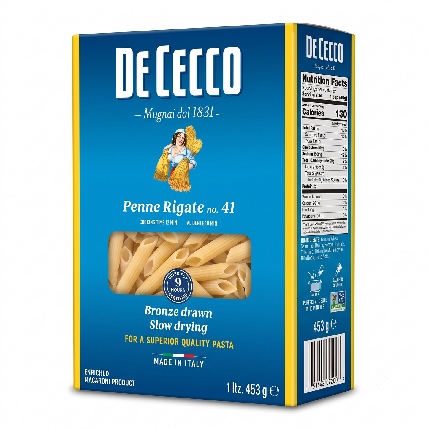 De Cecco Penne Rigate Pasta No. 41  453g