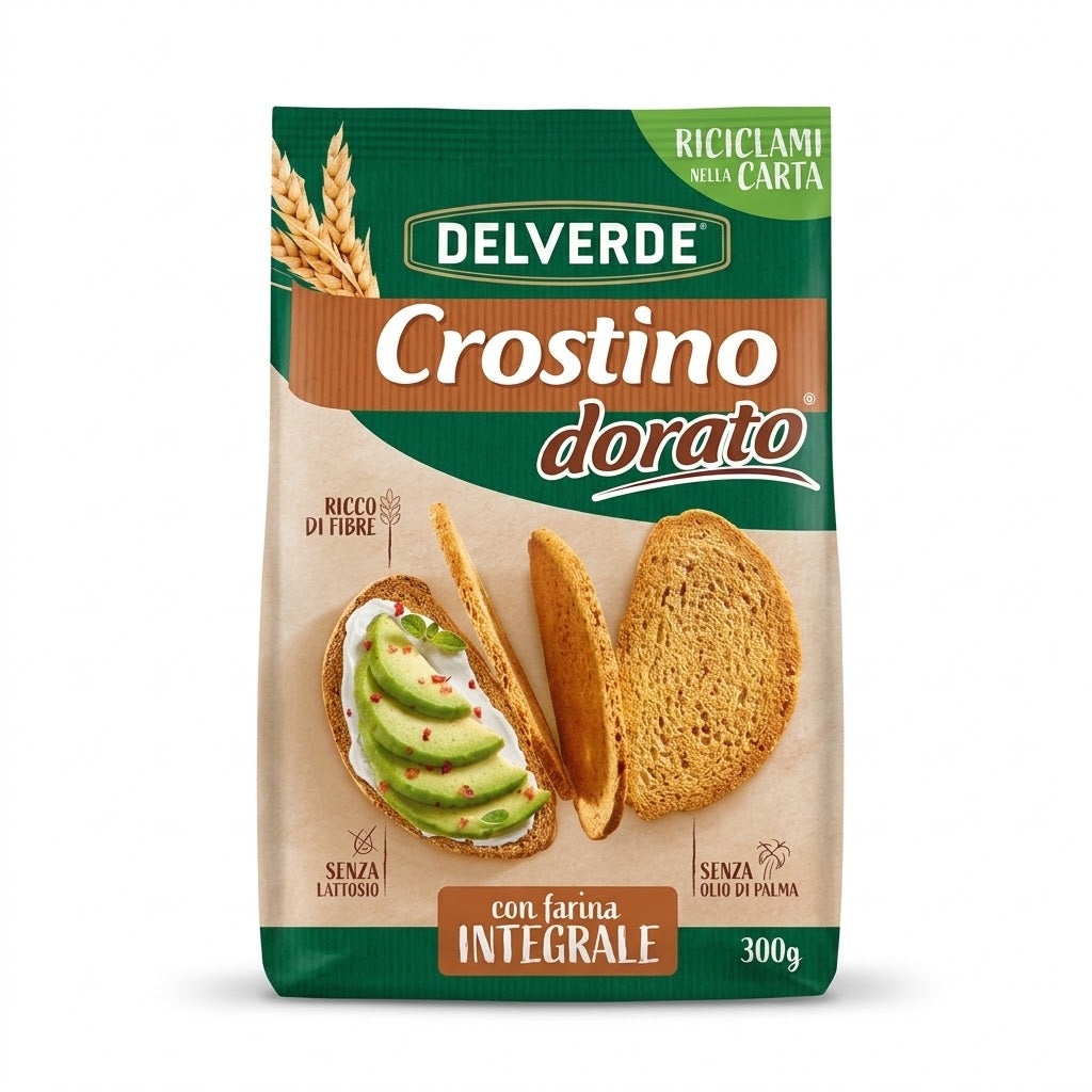 Delverde Crostini Dorato Whole Grain 300g