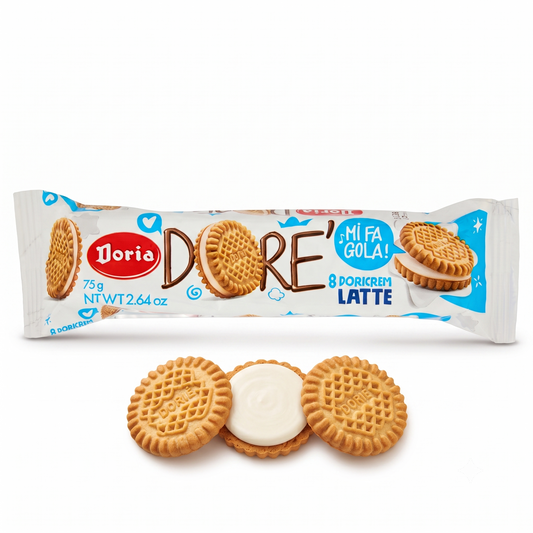 Doria Doricrem Italian Vanilla Cream Biscuits 75g