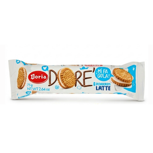 Doria Doricrem Italian Vanilla Cream Biscuits 75g