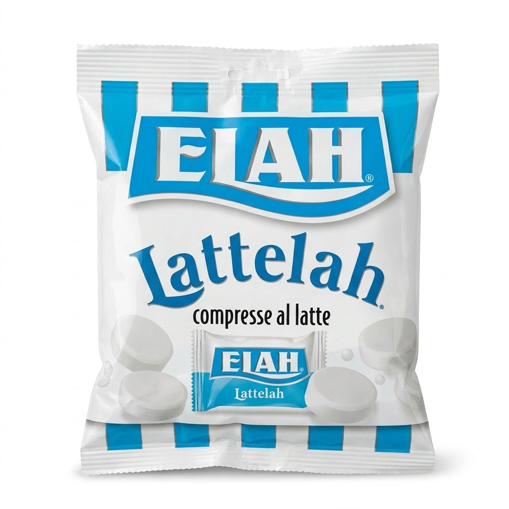 Elah Lattelah Milk Candy Tablets 100g – Made in Italy