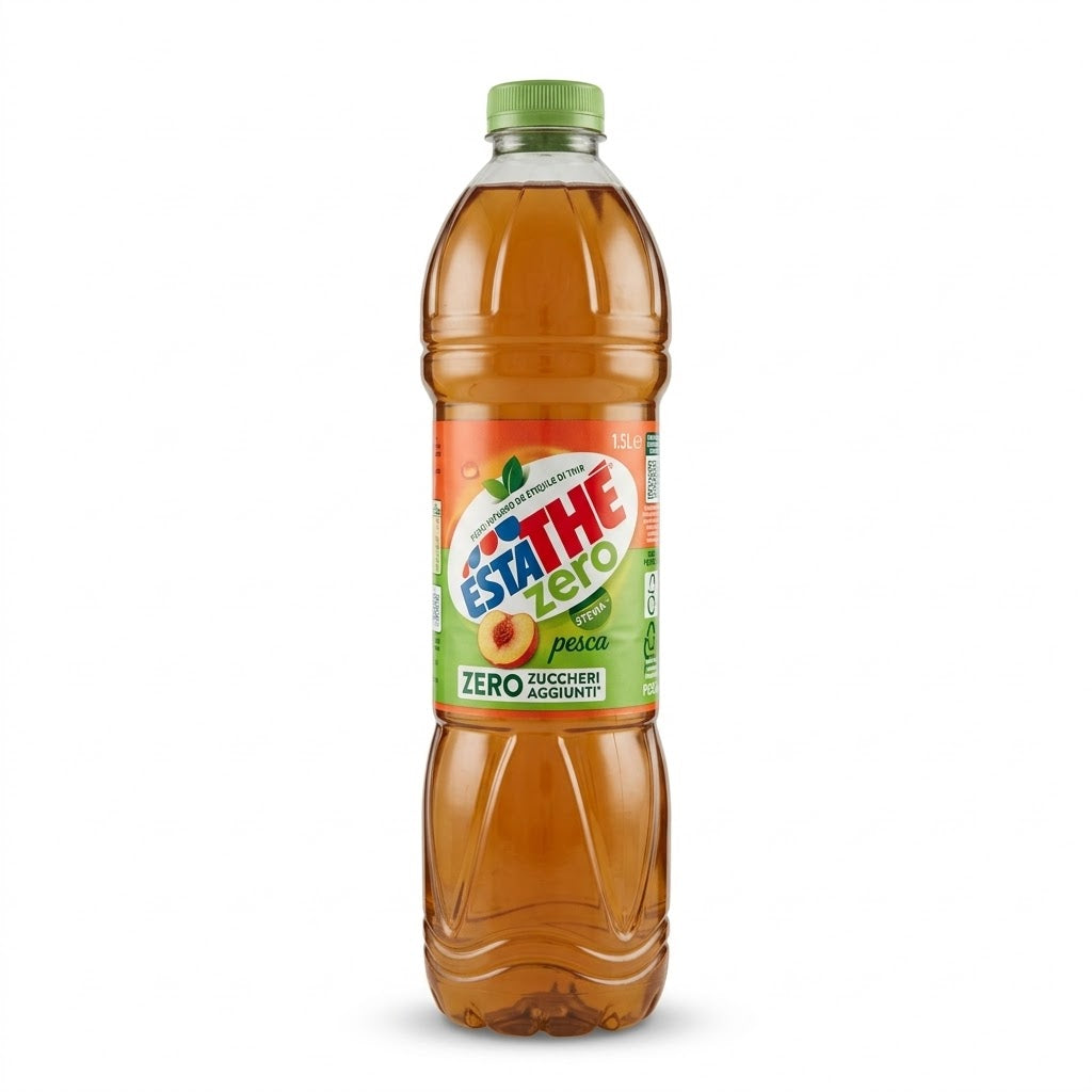 Estathe Zero Peach Iced Tea Bottle 1.5L – Zero Sugar Italian