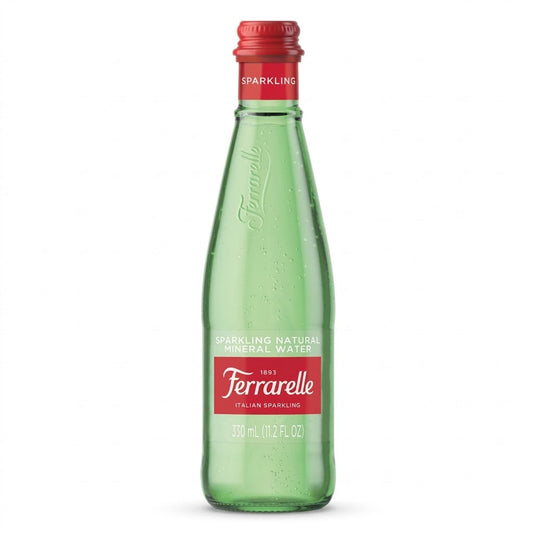 Ferrarelle Sparkling Water Glass 330ml – Italian Mineral