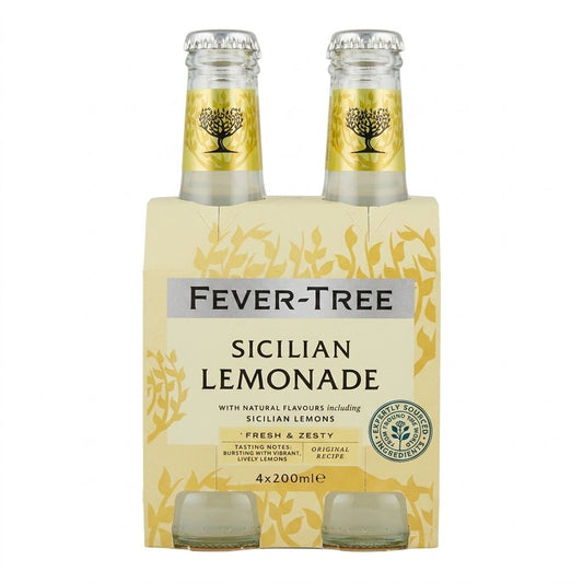 Fever-Tree Sicilian Lemonade 4x200ml – Premium Mixer