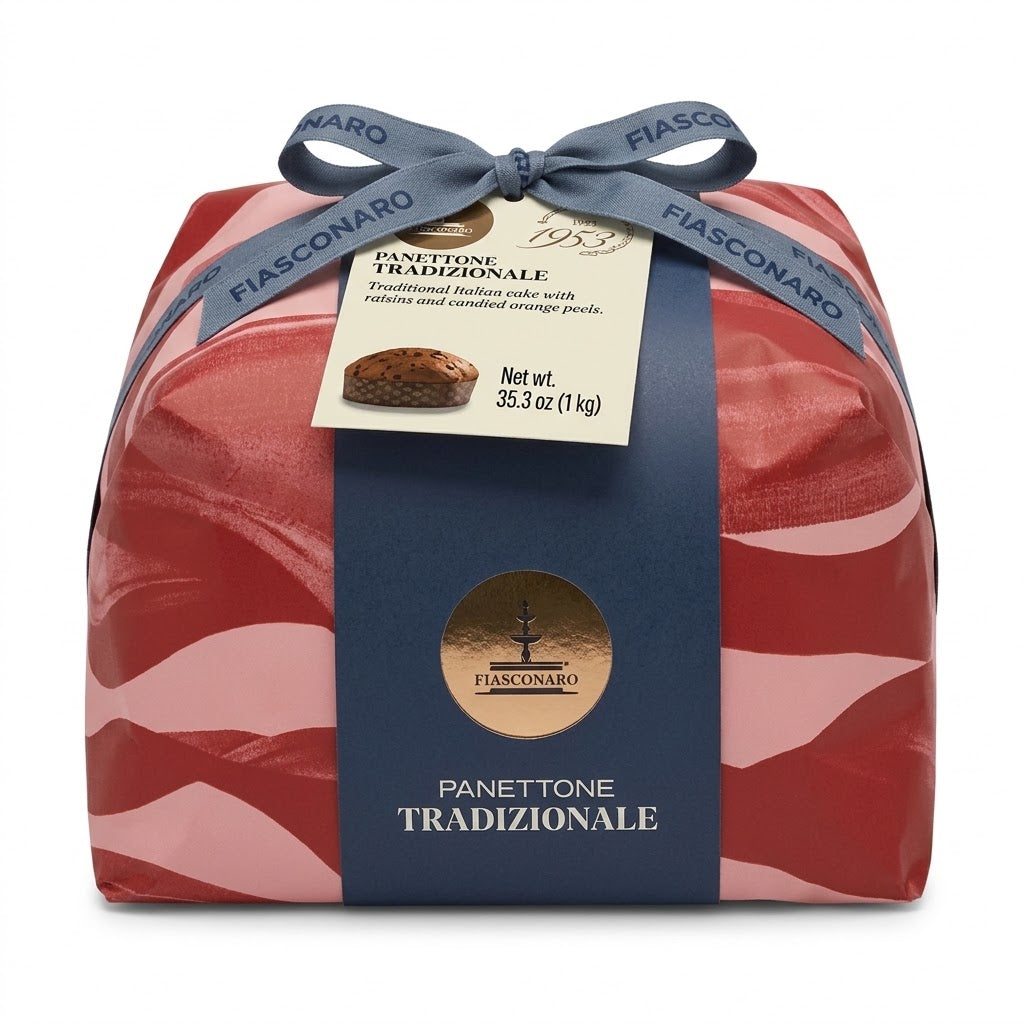 Fiasconaro Panettone Tradizionale 1kg Sicilian Cake Hand-Wrapped