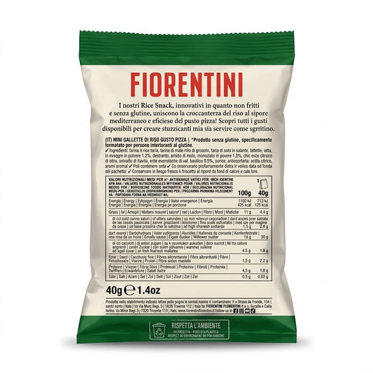 Fiorentini Pizza Rice Snack 40g – Gluten Free Crackers