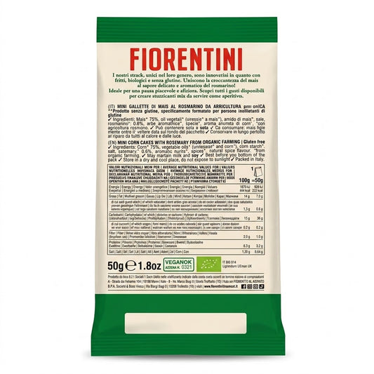 Fiorentini Rosemary Corn Snack 50g – Baked & Gluten-Free