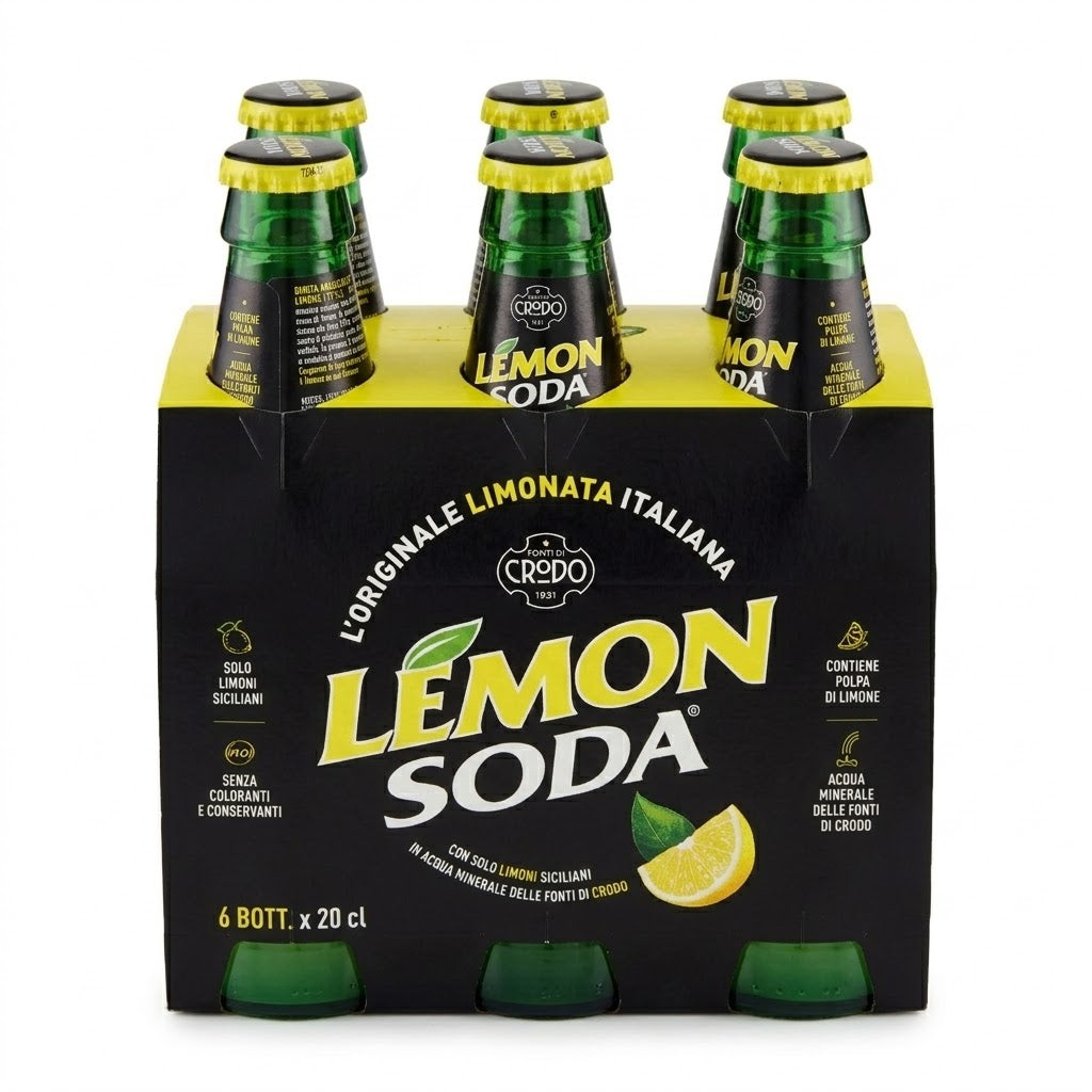 Fonti di Crodo Lemonsoda 200ml x 6 – Italian Lemon Soda