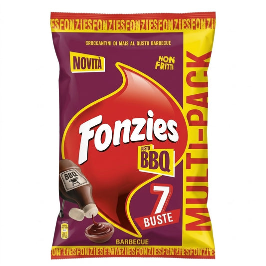 Fonzies BBQ 7-Pack 164.5g – Oven-Baked Corn Snacks