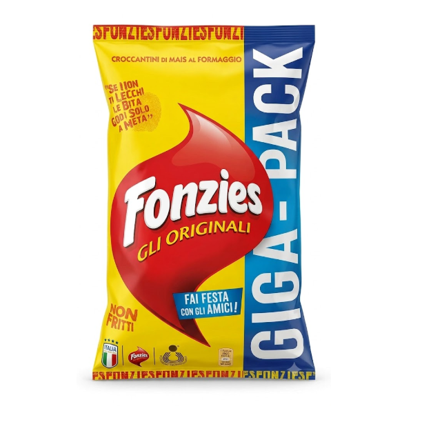 Fonzies The Originals Giga-Pack 280g – Authentic Italian Cheese Corn Snack