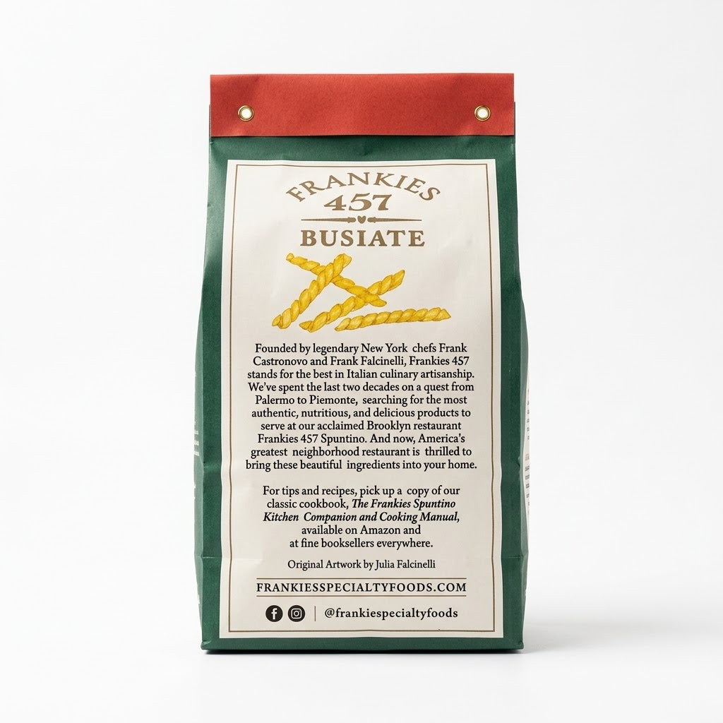 Frankies 457 Organic Busiate Pasta 1lb – Made in Italy