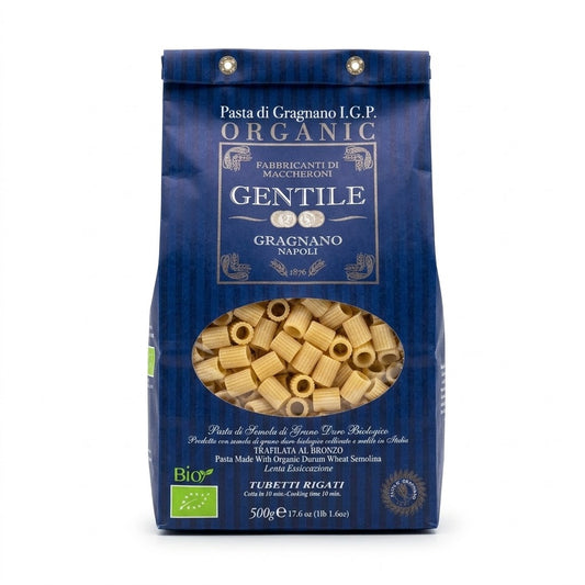 Gentile Organic Tubetti Rigati 500g – Italian Pasta