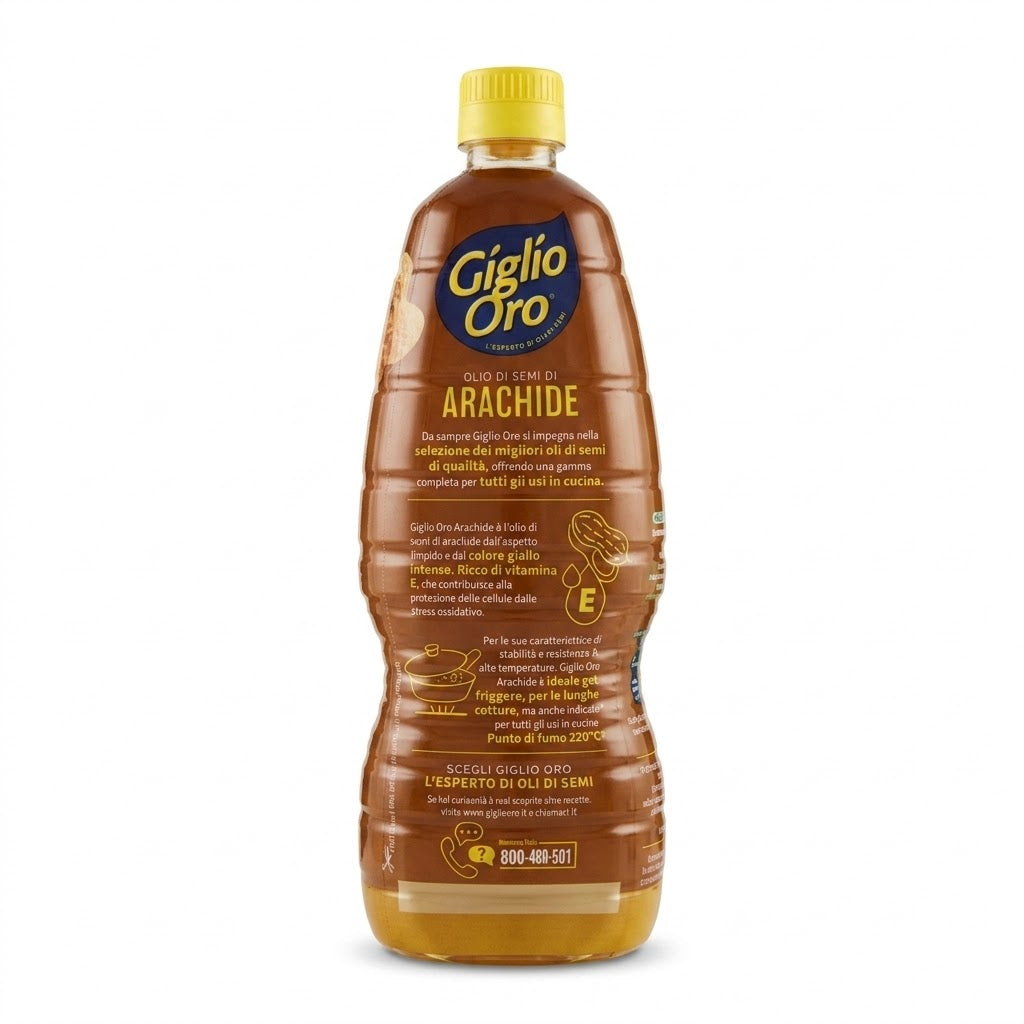 Giglio Oro Peanut Oil 1L – High Heat Frying Oil