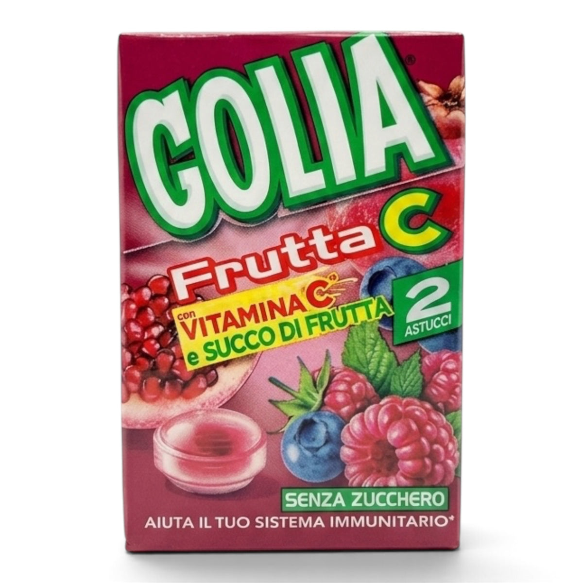 Golia Fruit C Sugar-Free Berry Candy 46g (2-Pack)