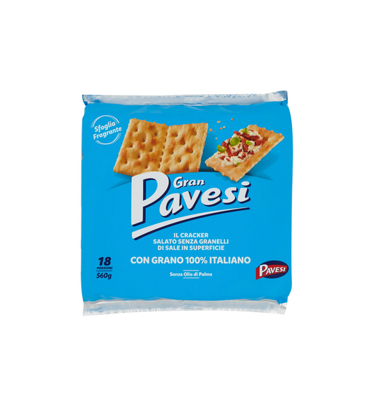 Gran Pavesi Non-salted Crackers 560g