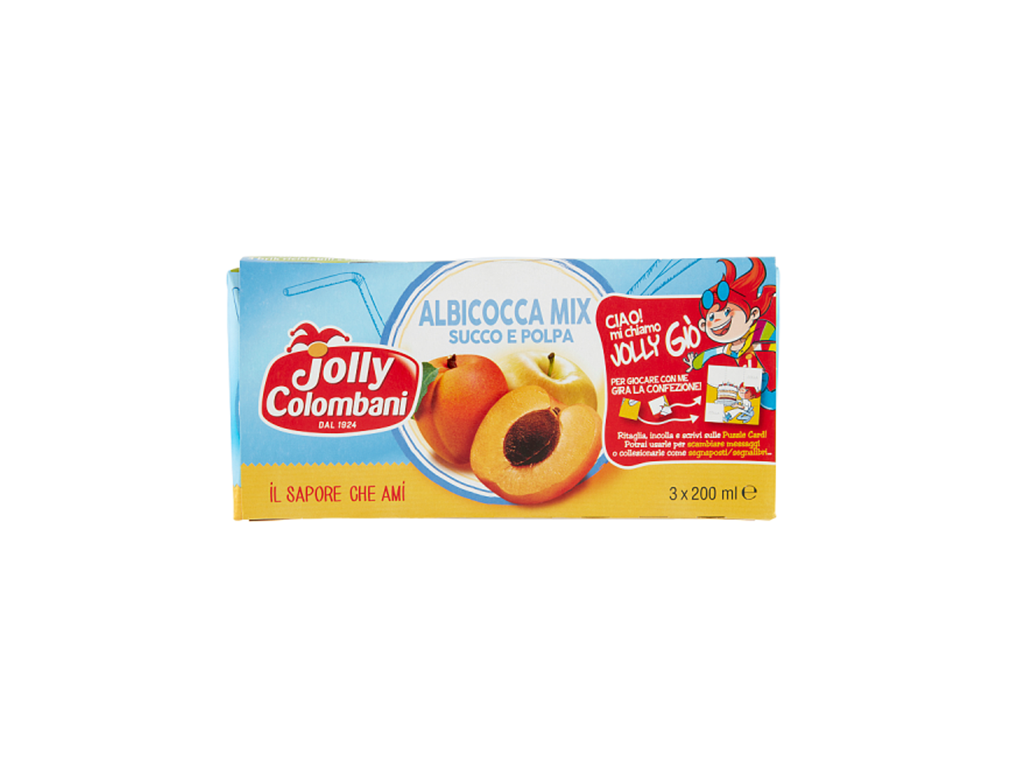 Jolly Colombani Apricot Apple Mix Juice 3x200ml