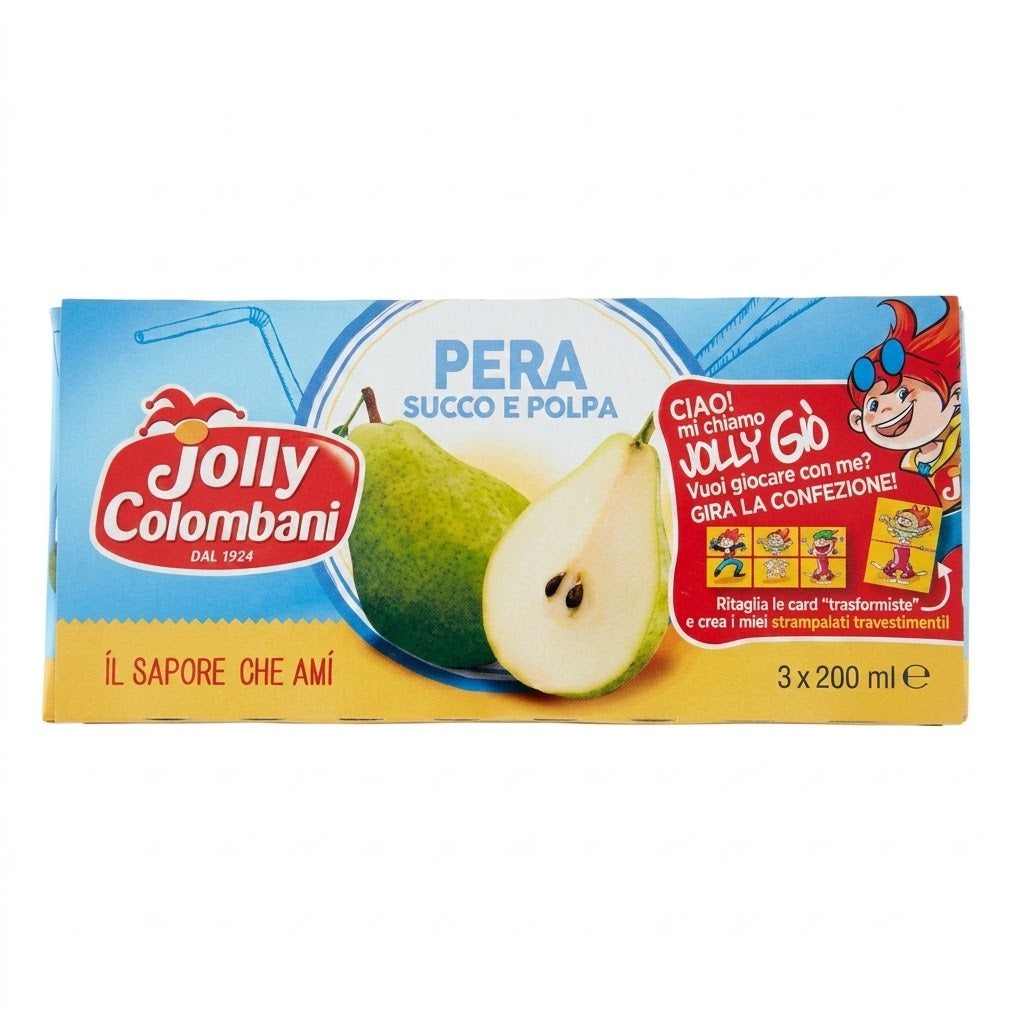 Jolly Colombani Pear Juice 3x200ml