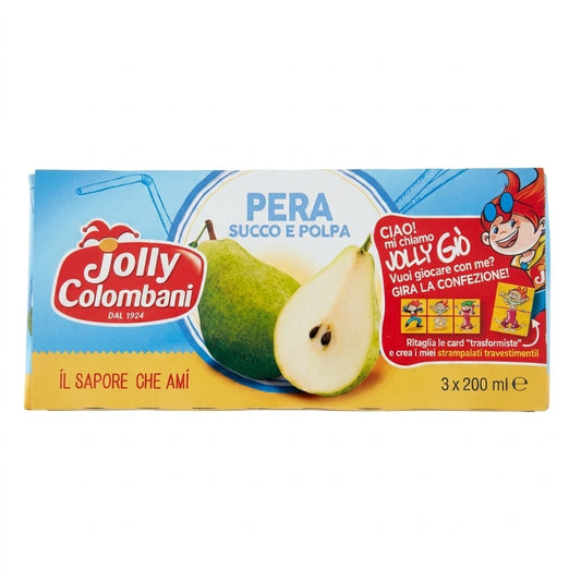 Jolly Colombani Pear Juice 3x200ml