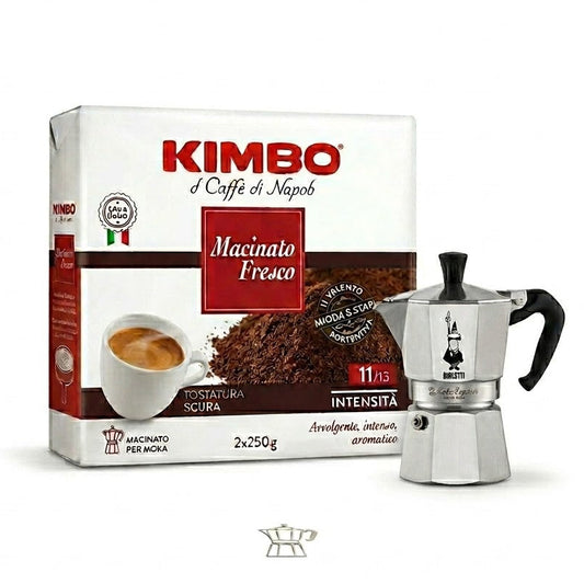 Kimbo Macinato Fresco Ground Coffee 2x250g