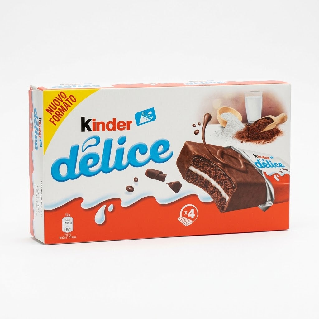 Kinder Delice 4-Pack – Chocolate Sponge & Milk Cream