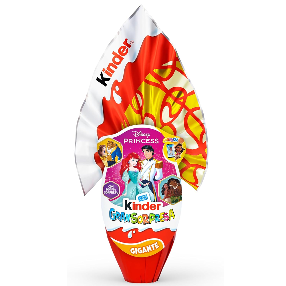Kinder Gran Sorpresa Princess Big Chocolate Easter Egg 320g