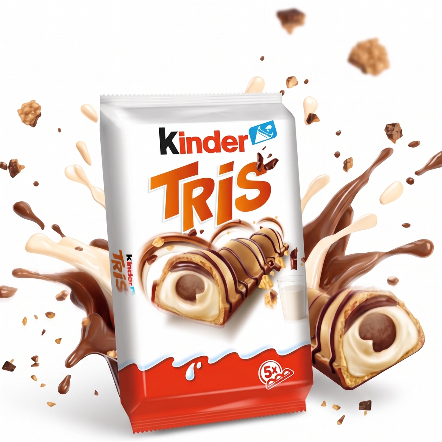Kinder Tris Crispy Wafer Bars 100g