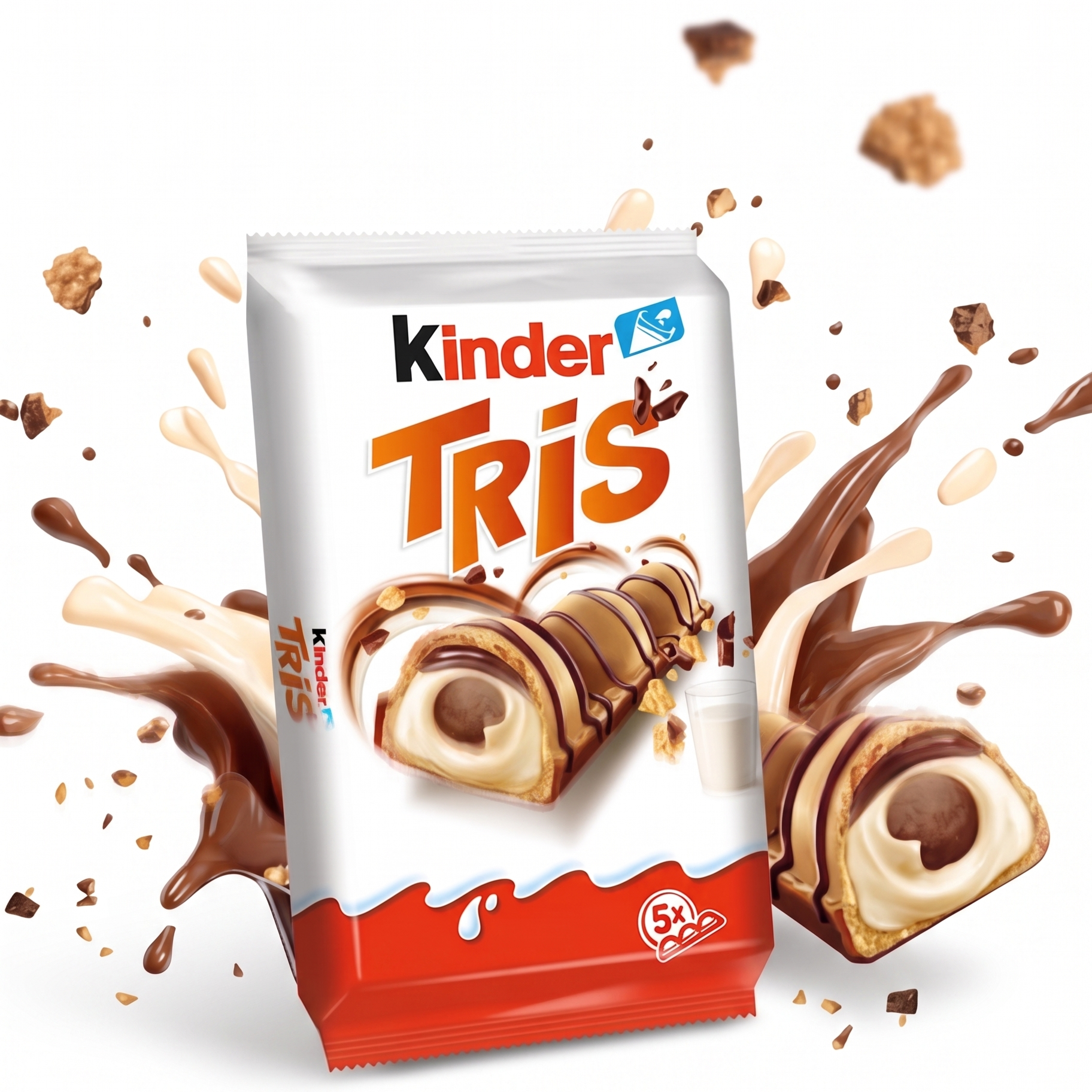 Kinder Tris Crispy Wafer Bars 100g