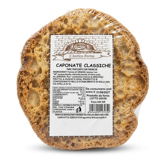 L'Antico Forno Classic Caponate 440g – Neapolitan Bread