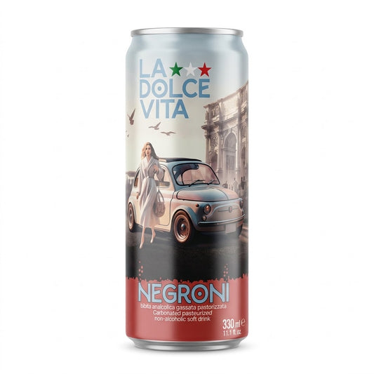 La Dolce Vita Negroni Soda 330ml Can Spadafora Italy