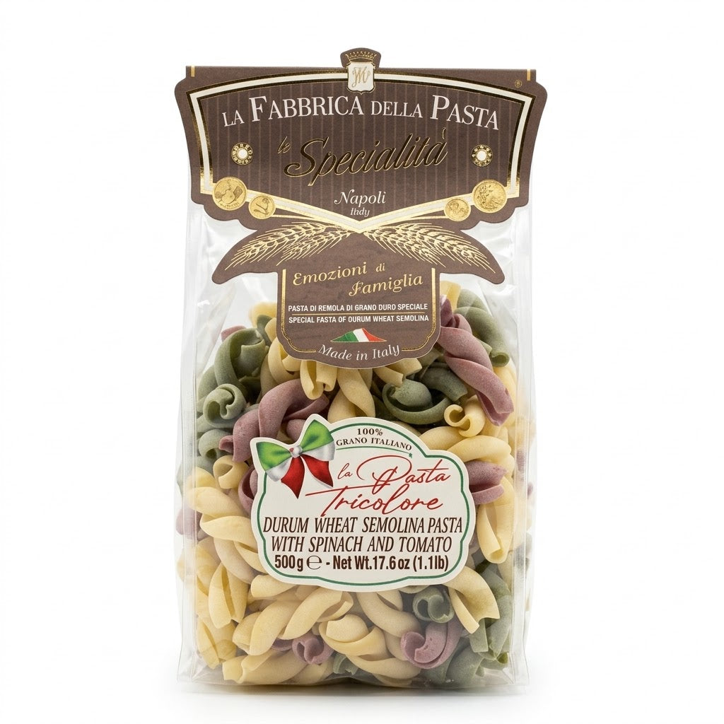 La Fabbrica della Pasta Fidanzati Italiani Tricolore 500g - Authentic Italian Pasta