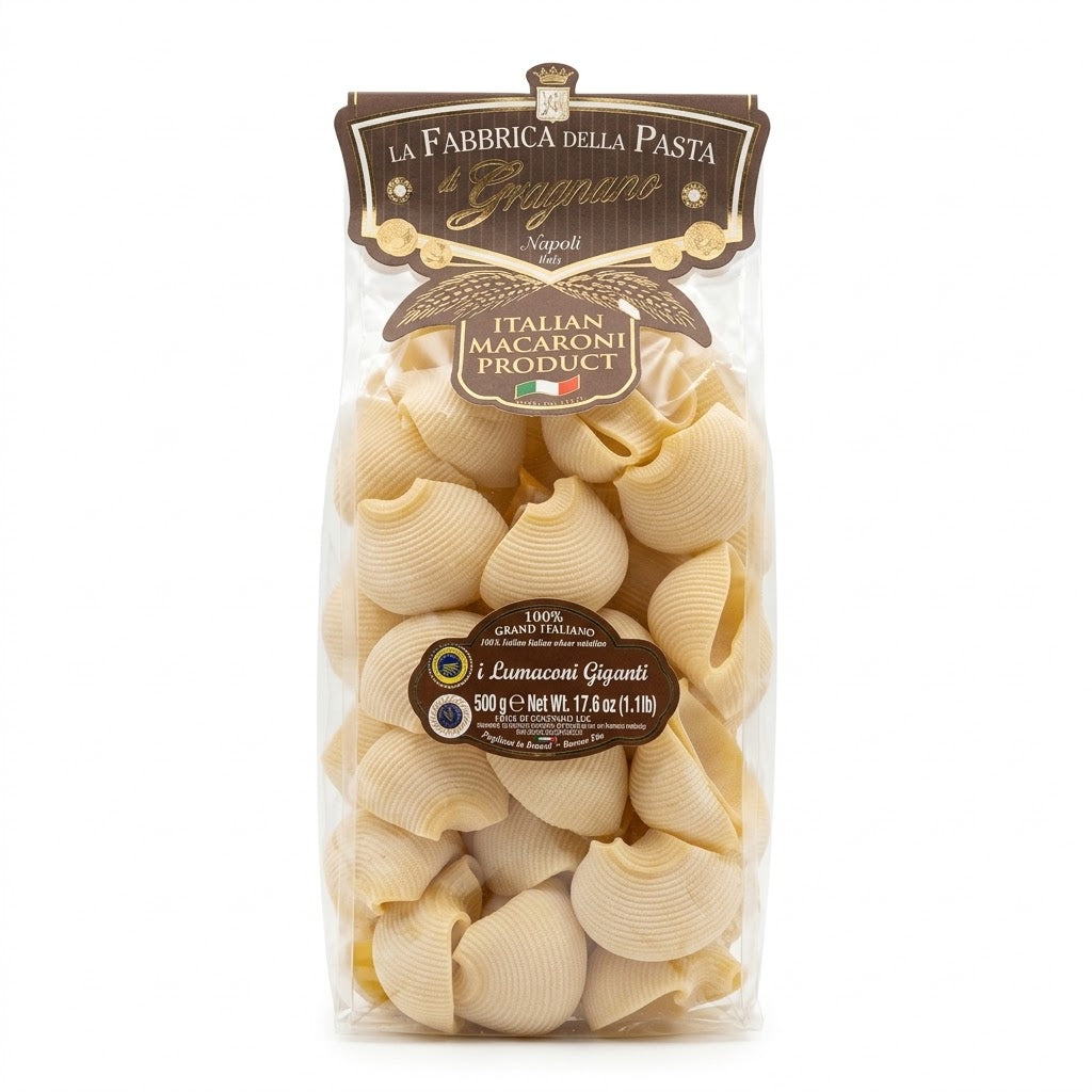 La Fabbrica della Pasta Lumaconi Giganti 500g - Authentic Italian Pasta