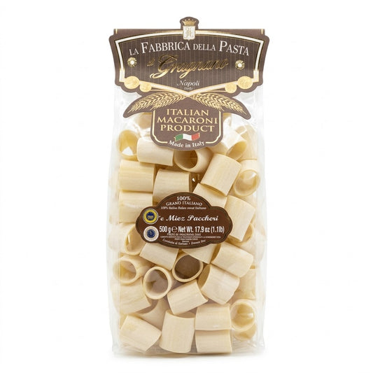 La Fabbrica della Pasta Miez Paccheri Gragnano 500g - Authentic Italian Pasta