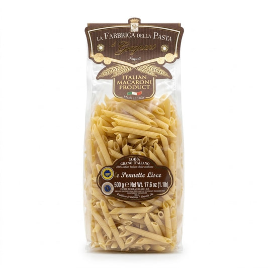 La Fabbrica della Pasta Pennette Lisce Gragnano 500g - Authentic Italian Pasta