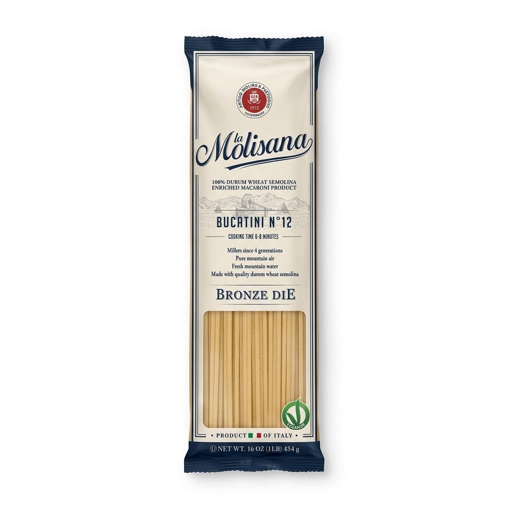 La Molisana Bucatini N°12 Pasta 16 oz – Bronze Die Italy
