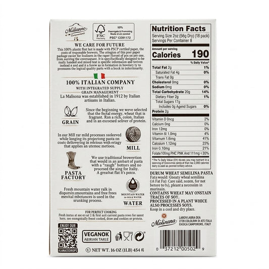 La Molisana Penne Ziti Rigate No. 20 16oz Box 