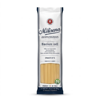 La Molisana Spaghetti No. 15 16oz Pack (454g) – Italian Pasta