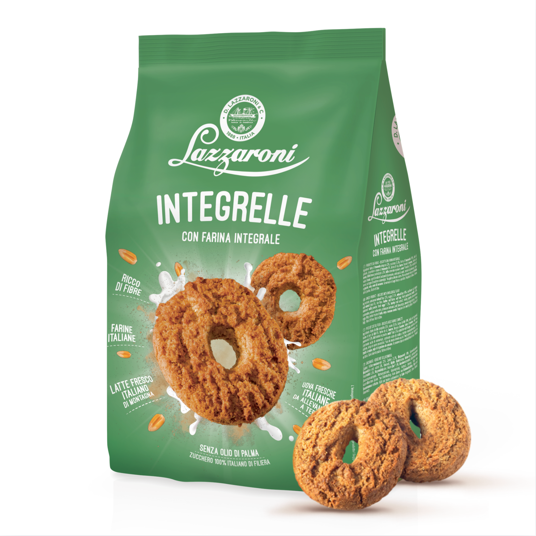 Lazzaroni Integrelle Whole Wheat Cookie