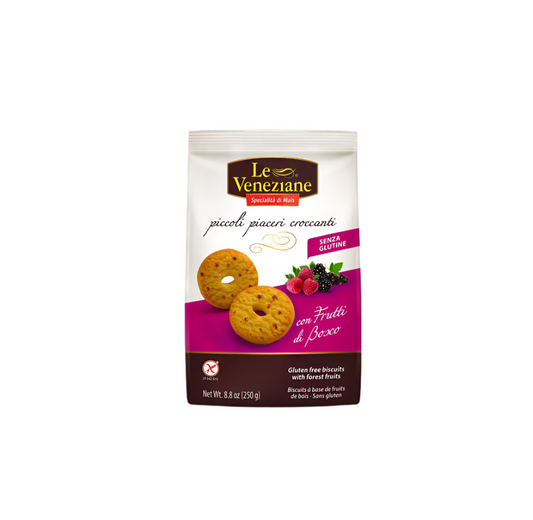 Le Veneziane Glute Free Mixed Berries Biscuits 250g