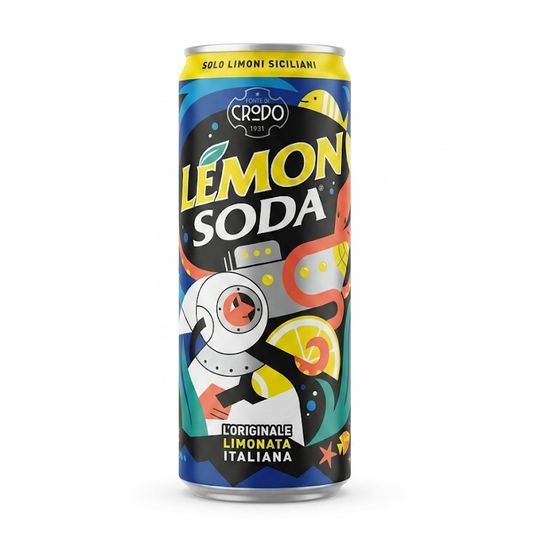 Lemonsoda Limonata Italian Soda 330ml Can By Fonti di Crodo