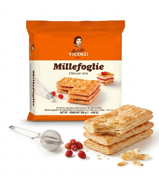 Matilde Vicenzi Millefoglie d'Italia Puff Pastry Cake Bases  250g