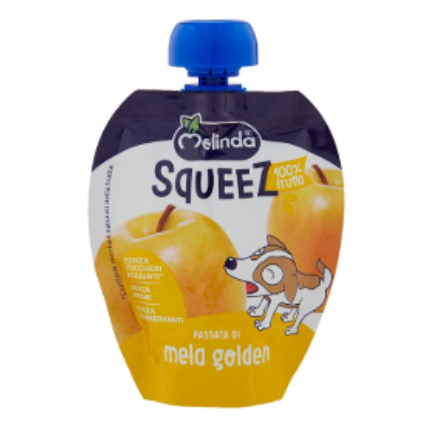 Melinda Squeeze Golden Apple 90g – Pure Fruit Pouch