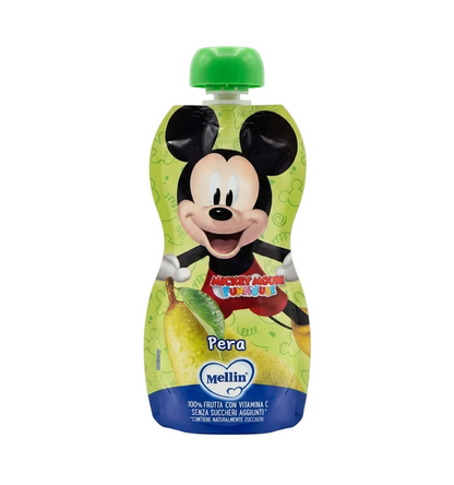 Mellin Disney Mickey Mouse Italian Pear Puree Squeeze Snack 100g