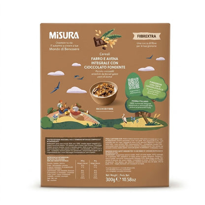 Misura Fibrextra Spelt & Oat Cereal 300g – Dark Chocolate