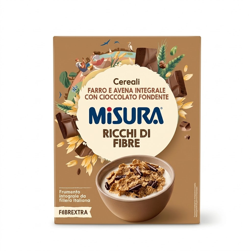 Misura Fibrextra Spelt & Oat Cereal 300g – Dark Chocolate