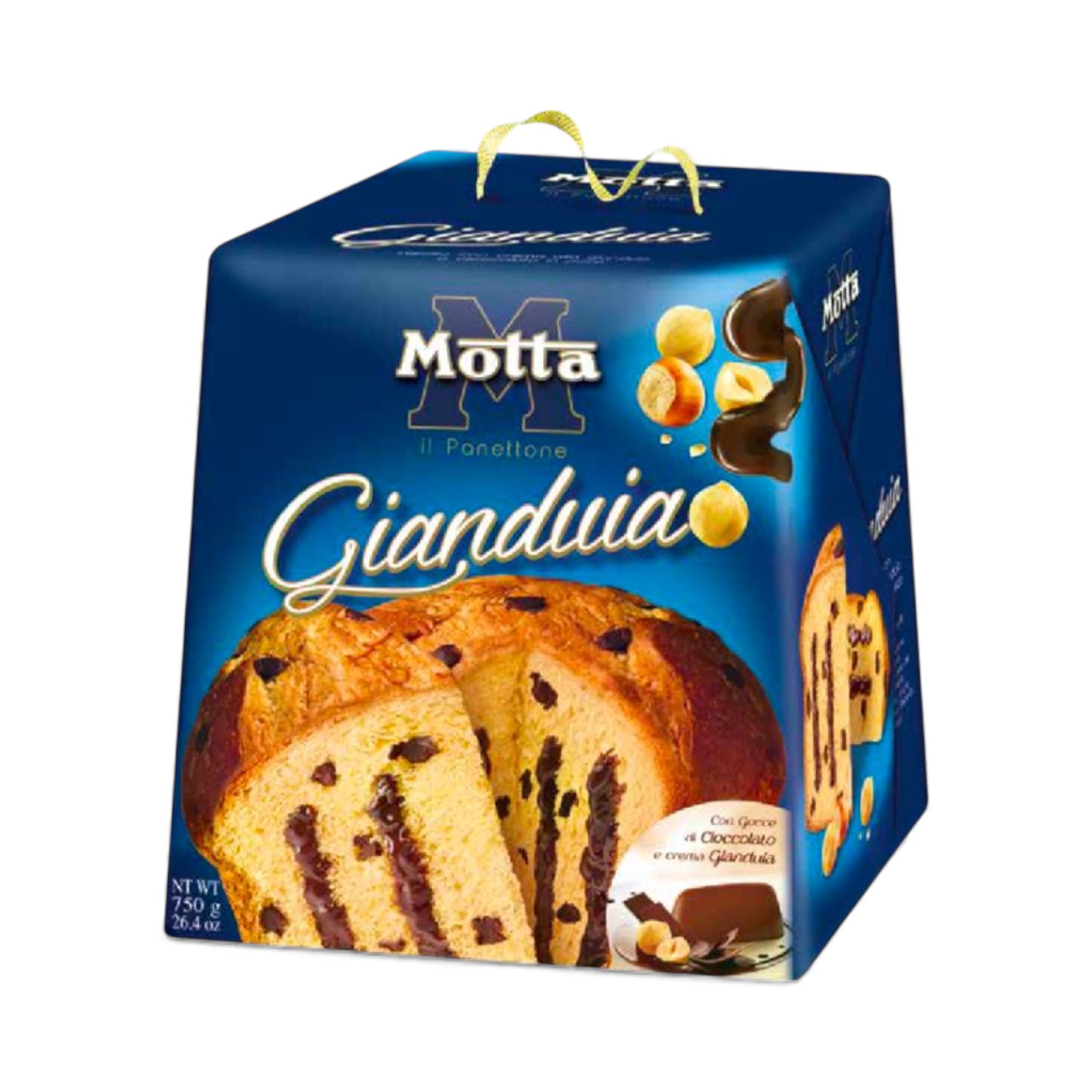 Motta Gianduia Panettone Traditional Italian Cake 750g