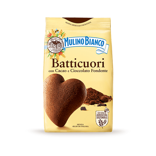 Mulino Bianco Batticuori Chocolate Shortbread Cookies 350g