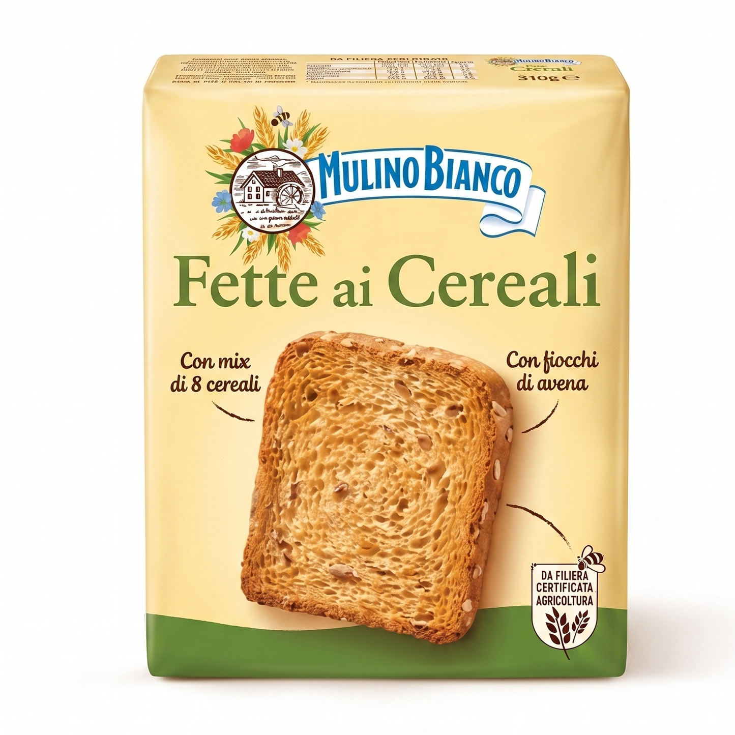 Mulino Bianco Fette Cereali Whole Grain Toast Slices 315g